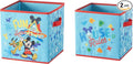 Nickelodeon Baby Shark Set of Two Spacious Collpasible Storage Cubes, 10"x10"