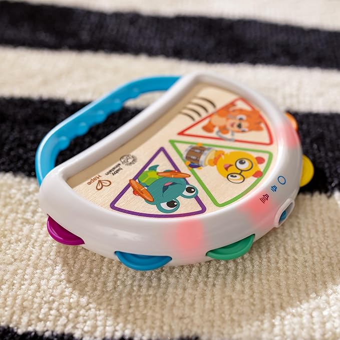 Baby Einstein + Hape Tap & Shake Magic Touch Tambourine, Ages 6 Months and Up