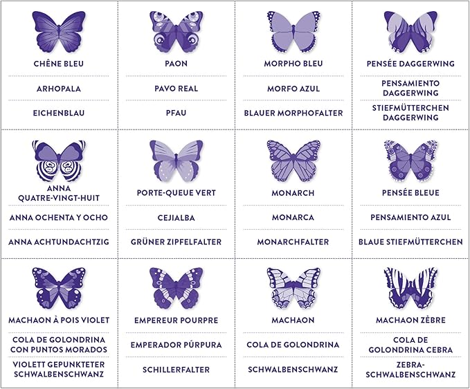 Mudpuppy Butterflies Shaped Memory Match, Multicolor