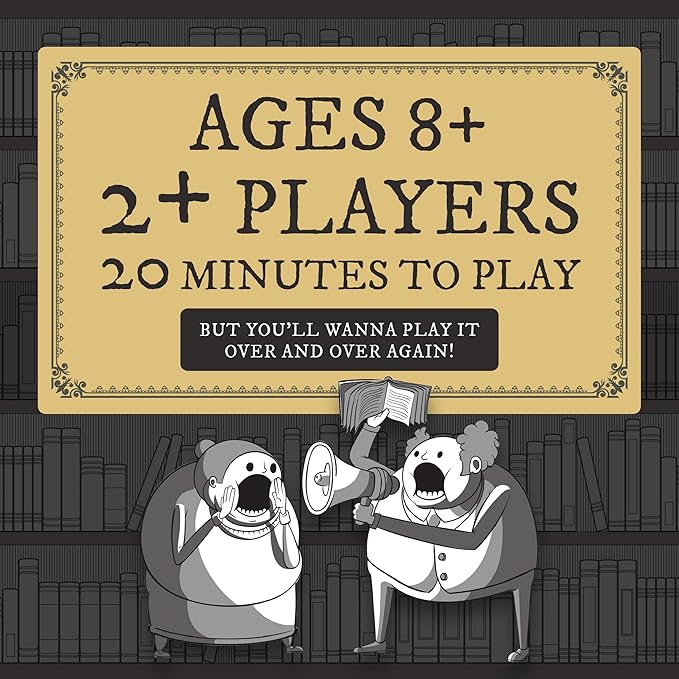 Exploding Kittens Really Loud Librarians 2+ Players - Ages 8+ - 20 Minutes to Play - Fast Paced Word Shouting Board Game - Party Game, Family Game Night, Kid and Adult Card Game