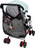 Accmor Universal Stroller Organizer, Large Storage Stroller Bag Fits for Uppababy, Nuna, Britax, Doona Strollers, Non-Slip Adjustable Storage Mesh Caddy Accessories for Stroller Crib