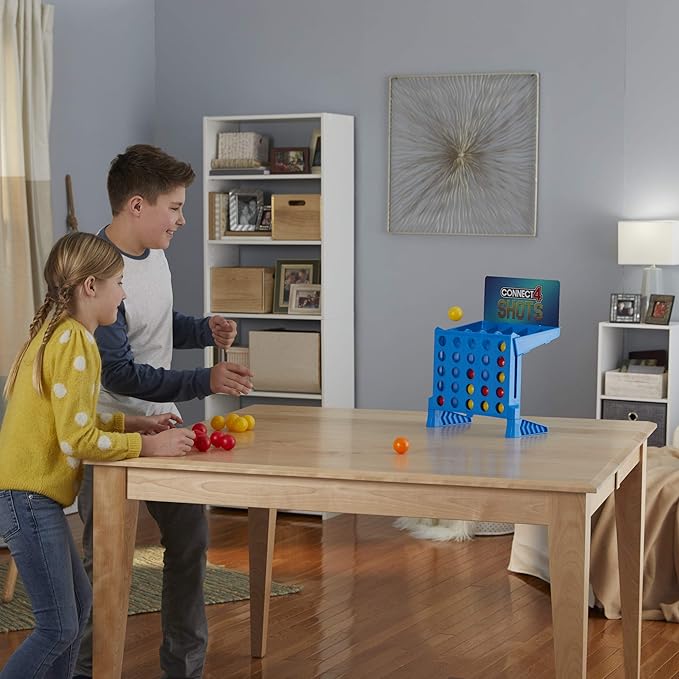 Hasbro Gaming Connect 4 Shots Board Game Activity for Kids Ages 8+, Active Games for Families, 2 Player Game, Kids Games and Gifts (Amazon Exclusive)