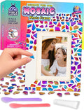 PURPLE LADYBUG Decorate Your Own Picture Frame Craft Kit - Craft for Kids Ages 8-12, Birthday Gift & DIY Mosaic Frame Craft for Girls Ages 6-8, Fun Arts & Crafts for 7-Year-Old Girls