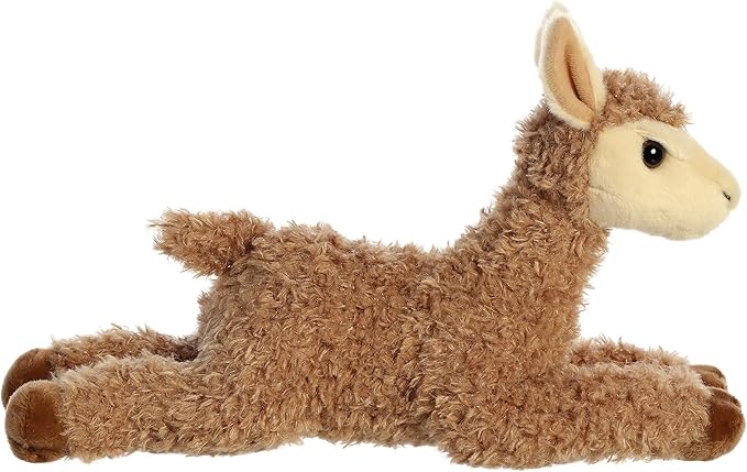Aurora® Adorable Flopsie™ Louis Llama™ Stuffed Animal - Playful Ease - Timeless Companions - Brown 12 Inches