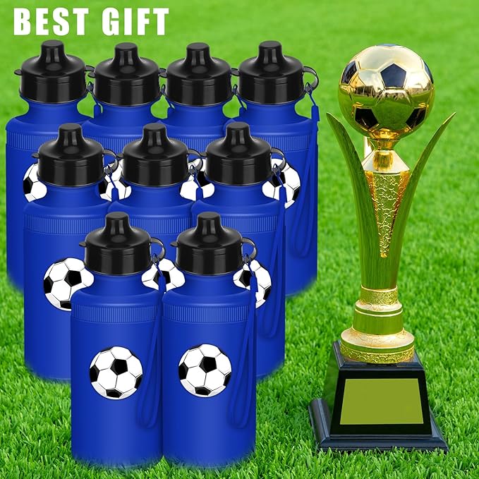 Zubebe 36 Pcs Sports Water Bottles Bulk Squeeze Reusable Bpa-free Plastic Water Bottles End of the Year Gifts Summer Gifts for Students School Travel Hiking Cycling Event Team Gift