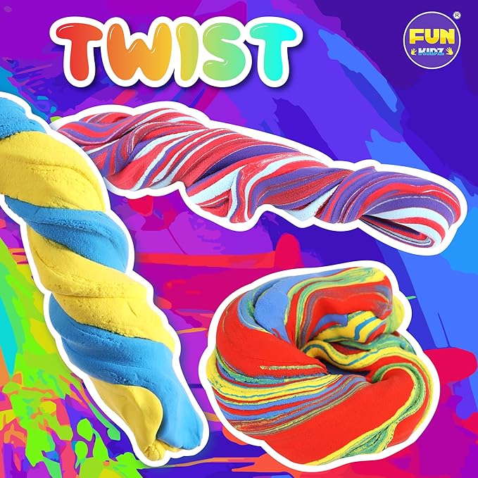 Electric Slime Mixer Machine Kit for Kids, FunKidz Twist Mixing Glue and Activator to Making Slime Automatic Craft Toy for Girls Ages 8-12 Boys Gifts