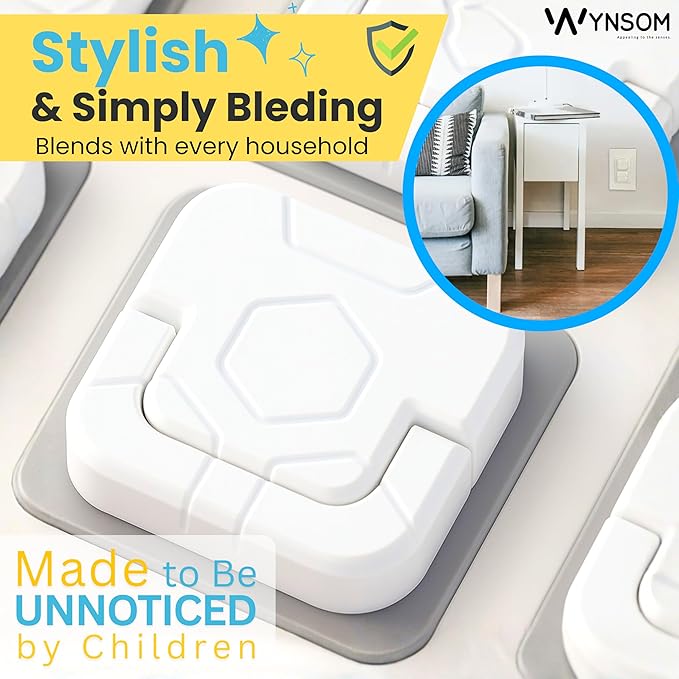 60 Pack Outlet Covers Baby Proofing with Pull Handle- Plug Covers Baby Proofing- White Baby Proof Outlet Covers 3 Prong Child Proof Outlet Cover- Shock Prevent Plug Protectors Baby Proof Plug Covers