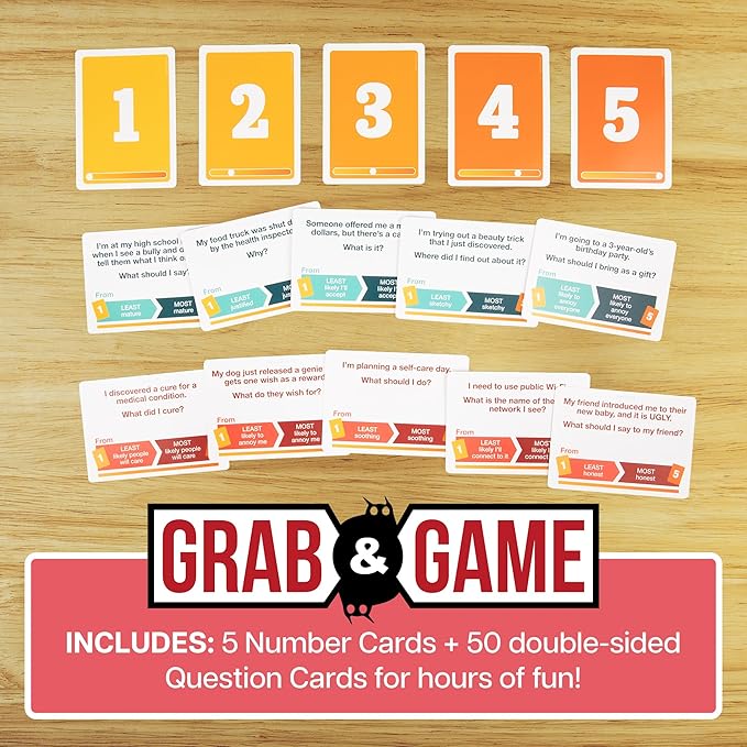 Exploding Kittens that Escalated Quickly Grab & Game 3-5 Players - Ages 10+ - 15 Minutes to Play - Travel Sized Card Game - Party & Family Card Games for Kid & Adults