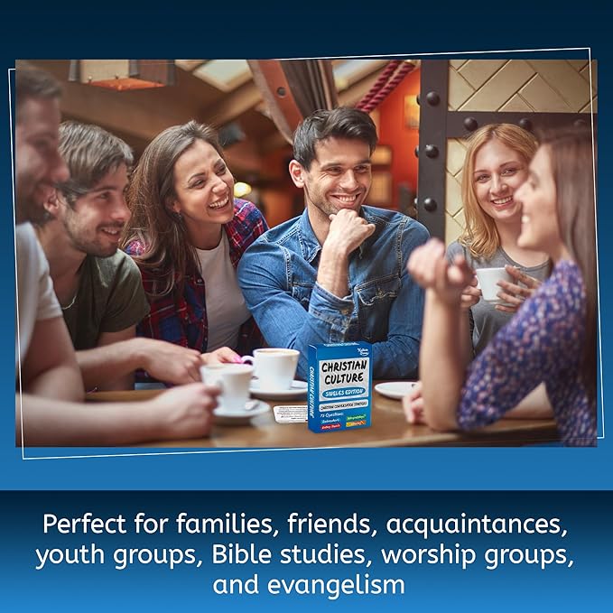 Kulture Games Christian Culture (Singles Edition) - Conversation Starters to Spark Meaningful Discussion Between Christian Singles - Christian Party Game - Thought Provoking Bible Discussion Cards