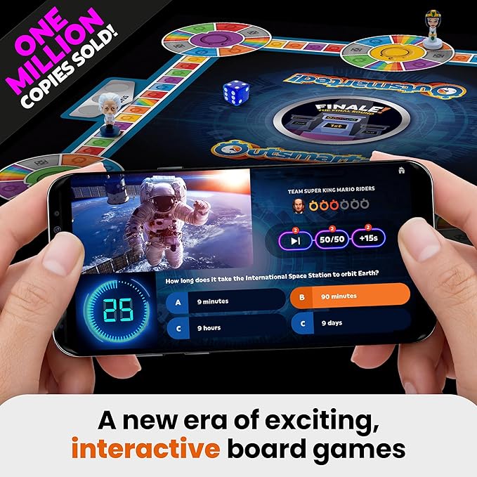 Outsmarted Ultimate Edition - 10 Exciting Bonus Categories | Kids, Teens & Adults | Next-Level Game Night for Family & Friends | 2–24 Players | Age 8+ | 10,000+ Questions | 2026 Edition