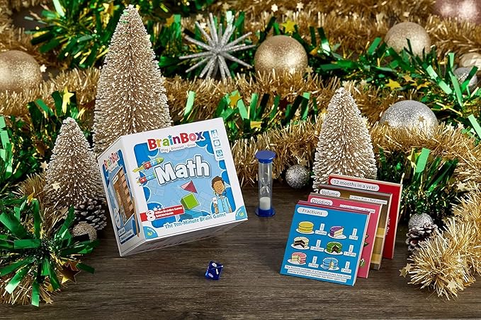 BrainBox Maths Card Game - Memory & Observation, Educational Numeracy Skills, Family-Friendly Trivia for Kids & Adults, Ages 8+, 1+ Players, 10 Minute Playtime, Made by Green Board Games