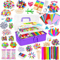 Itopstar 3000+ Kids Arts and Crafts Supplies for Kids Girls Ultimate Crafting Supply Set in Portable 3 Layered Plastic Art Box All in One for Craft DIY Art Supplies Crafts for Girls 8-12