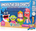 Craftikit® 20 Under The Sea Arts & Crafts Kits for Kids – Mermaid & Sea Animal Paper Crafts for Girls & Boys Ages 4-10 – Preschool Art Supplies & Toddler Craft Set