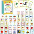 gisgfim 100 PCS Opposites Memory Matching Game Sight Words Concentration Memory Card Educational Game for Kids Preschool Learning Educational Ages 3-8 A Fun & Fast Gift Activities Matching Games