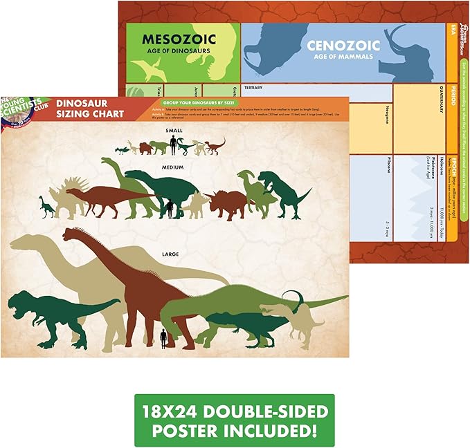 The Young Scientist Prehistoric Animal Card Games for Age 5 and Up: Matching, Bingo, Memory, Trivia - Hands-On Educational STEM