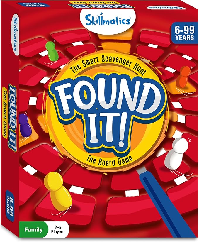 Skillmatics Board & Card Game - Found It, Scavenger Hunt for Kids, Adults, Families, Educational Game Collections, Fun, Gifts for Ages 6, 7, 8, 9 and Up