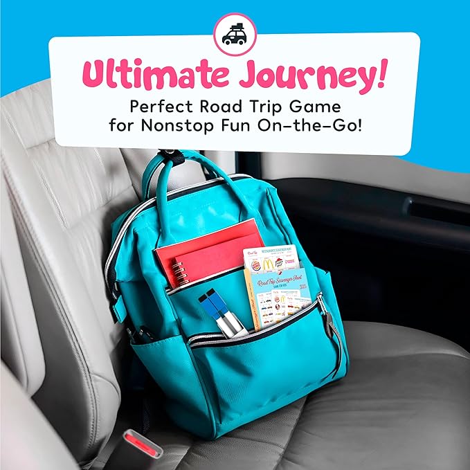 WELL BALANCED Car Bingo - Road Trip Essentials: Car Activities and Games for Kids Ages 4-8