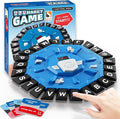 Word Game Family Board Games for Kids & Adults with 2 Modes,220 Topic Categories 24 Letters Pressing Games,Fun Fast-Paced Learning Game with English Pronunciation for Boys Girls Age 3+,35 Cards,Blue