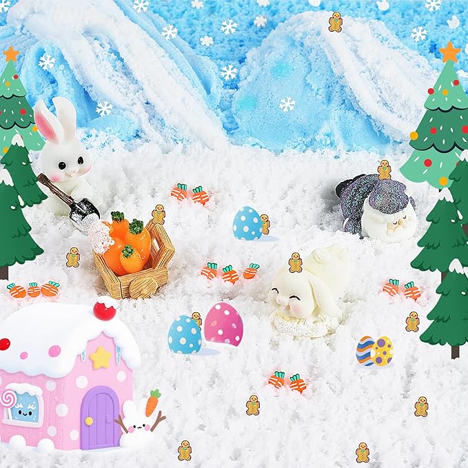 Bunny Cloud Slime Kit 2 Pack, 14oz Easter Slime for Girls Ages 8-12, Mree Free Slime Toys for Girls and Boys, Fun Winter Slime Set Party Favors Goodie Bag Stuffers Birthday Easter Gift