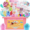 Funewest Slime Kit for Girls Ages 8-12, Mini Ice Cream Slime Making Kit with 30+ Piece & Storage Case, DIY Creative Crafts Non-Sticky Sensory Toys Birthday Gifts for Kids Beginners