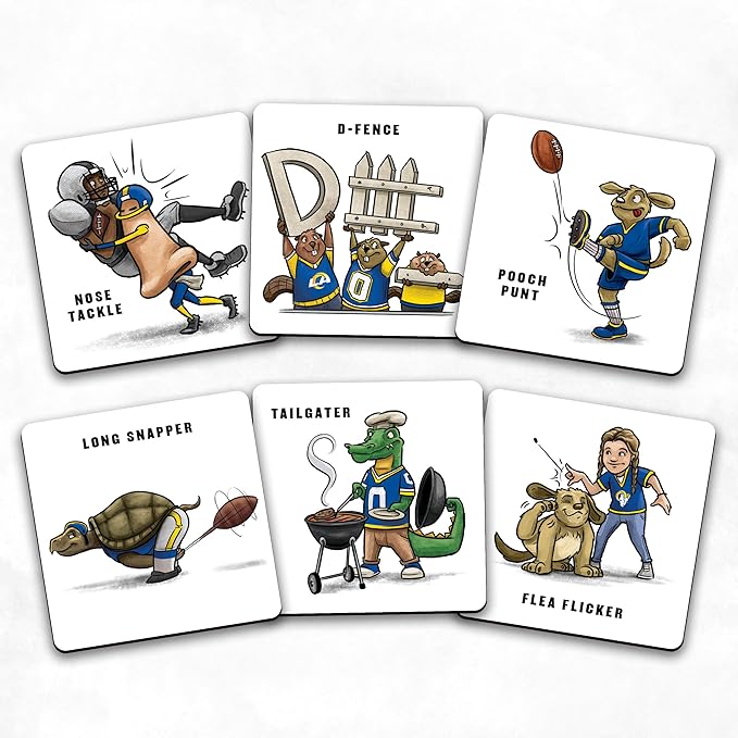 YouTheFan NFL Officially-Licensed Memory Match Game - Humorous, Team-Specific, Original Hand-Drawn Artwork, Fun for the Whole Family, for Fans Young and Old