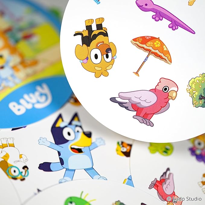 Asmodee Spot It! Bluey Card Game - Fast-Paced Matching Game Featuring Bluey & Friends, Fun for Family, Kids & Adults, Ages 4+, 2-8 Players, 15 Minute Playtime
