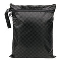 Bumkins Roamio Waterproof Wet Dry Bag for Baby, Travel, Swim Suit, Cloth Diapers, Pump Parts, Pool, Beach, Gym Clothes, Toiletry, Hook to Stroller, Daycare, Zipper Reusable Wetdry Packing, Black Check