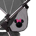 J.L. Childress Disney Baby Side Sling Stroller Cargo Net - Stroller Organizer Attachment for Storage, Mesh Bag for Baby Accessories, Universal Fit - Minnie Mouse