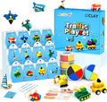 Air Dry Clay Kit -Traffic Theme, Modeling Clay for Kids, DIY Model Magic Clay with Sculpting Tools and Tutorials, 12 Boxes Molding Clay, Ultra Light, Soft & Non-Sticky, Arts and Crafts Gift for Kids