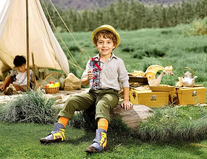 POWCAN 18 oz Insulated Water Bottle with 2-in-1 Straw and Spout Lid, Keep Cold 24H, Leak-Proof, Fits in Car Cup Holder, Stainless Steel Water Bottle for Sports, Travel, and School (Sea Breeze)