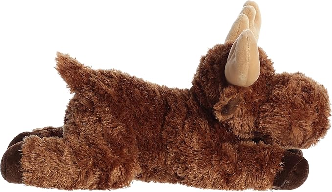 Aurora® Adorable Flopsie™ Moose Stuffed Animal - Playful Ease - Timeless Companions - Brown 12 Inches