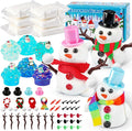 6 Pack Slime Stocking Stuffers, Stocking Stuffers for Kids,Christmas Crafts, Kids Crafts Snowman DIY Kit,Crafts Xmas Gift
