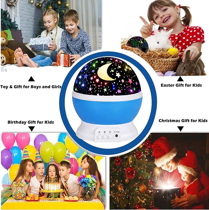 Night Light for Kids Night Light Projector,Baby Night Lights for Bedroom,Star Projector Galaxy Light Star Lights for Bedroom, Glow in The Dark Stars for Ceiling, Baby Sensory Toys, Kids Room Decor