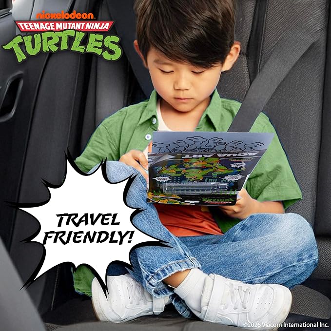Teenage Mutant Ninja Turtles® Aqua Art, Great Kids Ninja Turtles Toys, TMNT Mess Free Coloring for Toddlers Paint with Water Books for Kids, Toddler Car Activities & Travel Toys, Water Painting Book