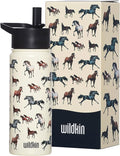 Wildkin Kids 18oz Stainless Steel Water Bottle – BPA-Free, Leakproof, Insulated, Easy-Clean - Horse Dreams