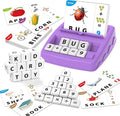 Yolscue Montessori Matching Letter Games,Educational Toys for 3-8 Year Olds Boys Girls,Alphabet Learning Toys for Kids Ages 3-8 Years,Birthday Party Gifts for 3-8 Year Olds Boys Girls(Purple)