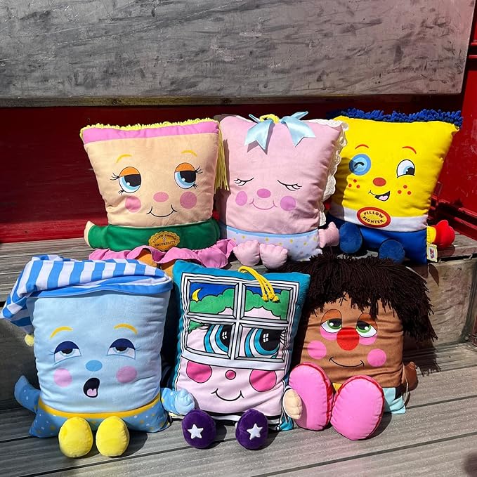 Window Rattler Plush - 2-in-1 Toy & Pillow, 80's Nostalgic Plush Pal Reimagined, Stuffed Rectangular Character, Cozy Nap & Play Design