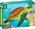 Mudpuppy Green Sea Turtle – Mini Puzzle Featuring Vibrant Underwater Seascape Perfect Travel Activity for Children Ages 4 and Up