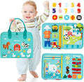 hahaland Busy Board for Toddlers Girls Montessori Toys for 3+ Year Old Farm Animals Preschool Learning Activities Toddler Travel Toys for 3+