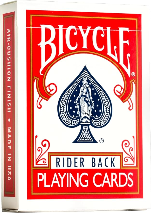 Bicycle Playing Cards, All Red, Poker Size, 12 Pack