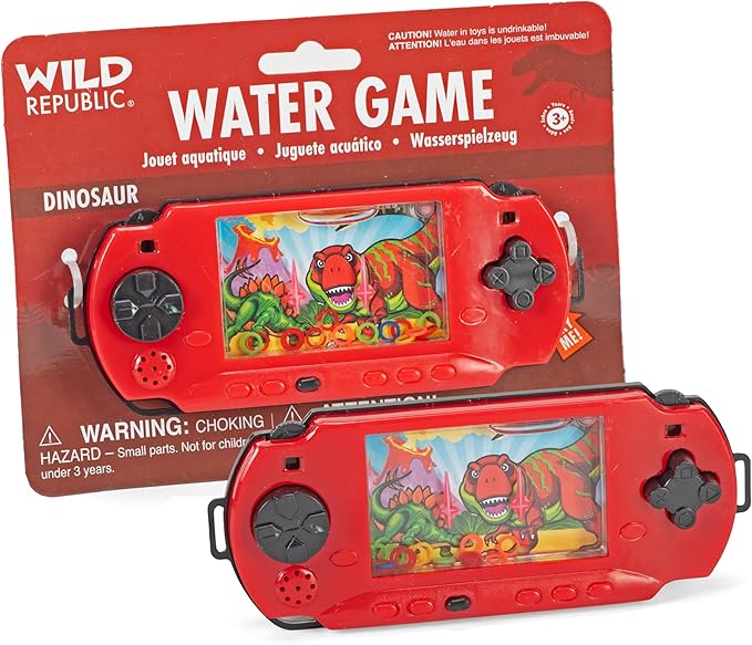 Wild Republic Water Games Dinosaur, Sensory Toys, Kids Gifts, Hand Held Toys, Party Favors, 6", Multicolor