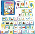 gisgfim 100 PCS Memory Matching Game Bible Concentration Memory Card Games for Kids Boys Girls Easter Educational A Fun & Fast Christian Preschool Homeschool VBS 2026 Biblical Theme Matching Games