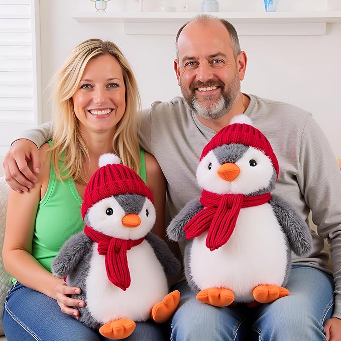 Ryttir Large Penguin Plush - 18" Extra Soft Penguin Stuffed Animal Hugging Pillow with Rotund Belly,Safety Nursery Decor & Sensory Comfort Toy,Cuddle Companion for Age 0+(Birthday Gender Neutral Gift)