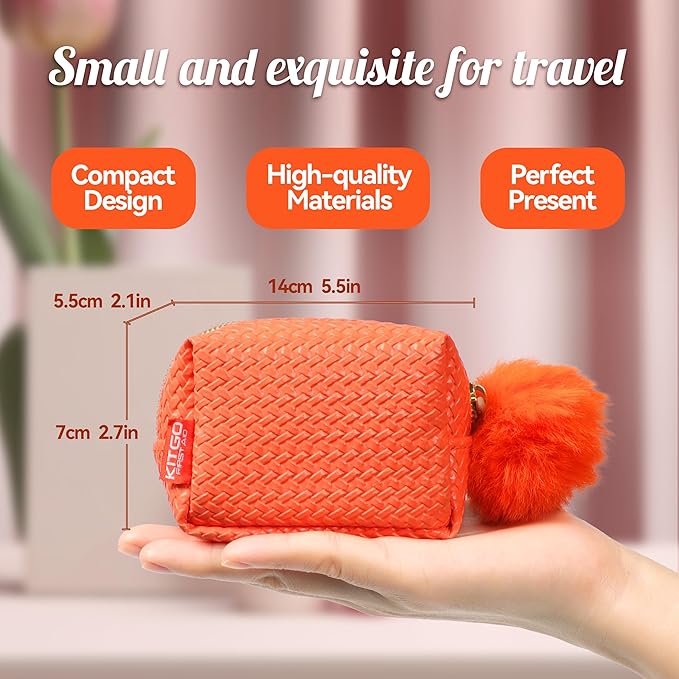 Kitgo Mini First Aid Emergency Clutch Kit -Mother Day Gift Compact Safety Pouch Party Bag with 27 Essential Items for Girl Lady Mother Wife Nurse for Girl Lady Mother Wife Nurse