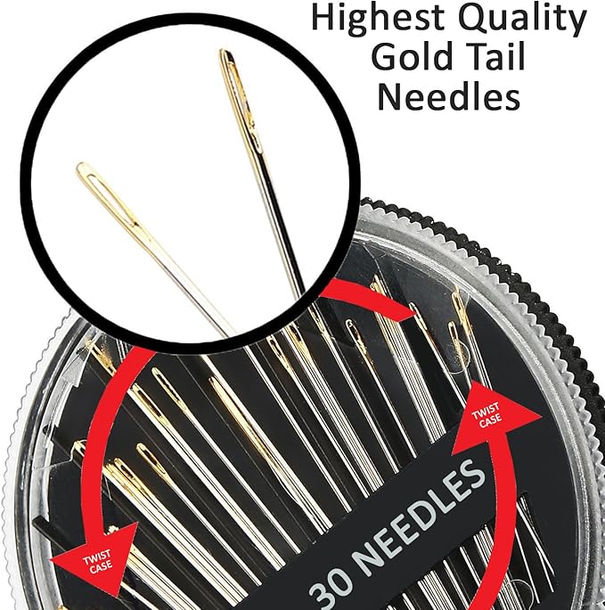 CraftLab Sewing Kits Mini Travel Sewing Kit - Portable Emergency Set with Needles, Thread, Scissors