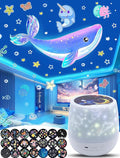 Projector Night Light for Kids + 21 Sets of Films, Night Light Projector for Bedroom, Ceiling, Kids Star Galaxy Projector with 360° Rotation for Baby Girl Boy, Birthday, Christmas, Nursery, Room Decor