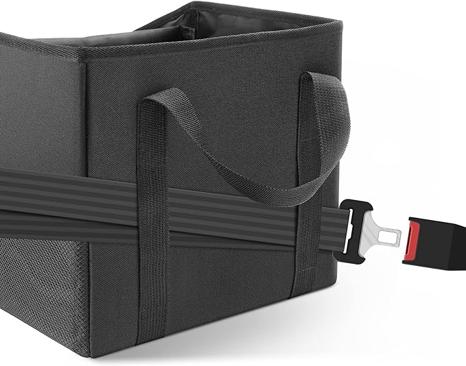 Car Organizer - Automotive Organizer for Front And Back Seat or Floor, Car Caddy Organizer with Divide, Handles and Multiple Mesh Pockets