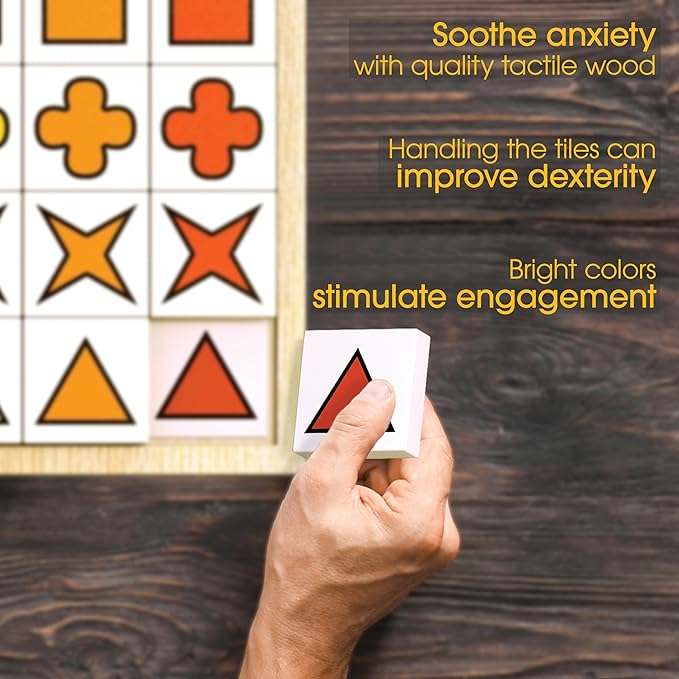 Keeping Busy Match The Shapes Large Dementia Activities for Seniors Dementia Products for Elderly Memory Games for Seniors Alzheimers Products for Elderly Alzheimers Activities Memory Games for Adults
