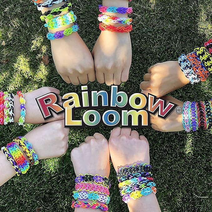Rainbow Loom MEGA Combo Set, Features 7000+ Colorful Rubber Bands, 2 Step-by-Step Bracelet Instructions, Organizer Case, Great Gift for Kids 7+ DIY Craft, STEAM
