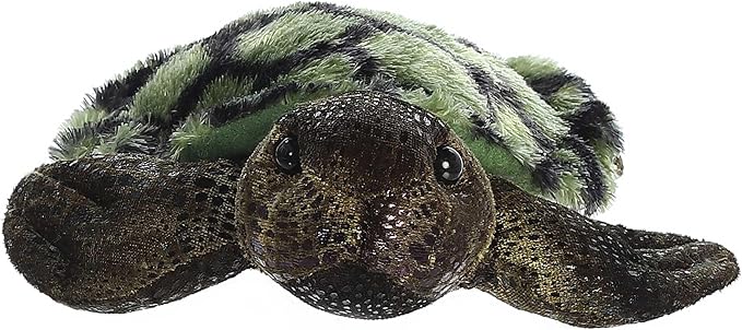 Aurora® Adorable Mini Flopsie™ Splish-Splash™ Stuffed Animal - Mini Companions Ready for Playful Adventures - for Kids All Ages, Toddlers, Adults, and Families - Green 7.5 Inches
